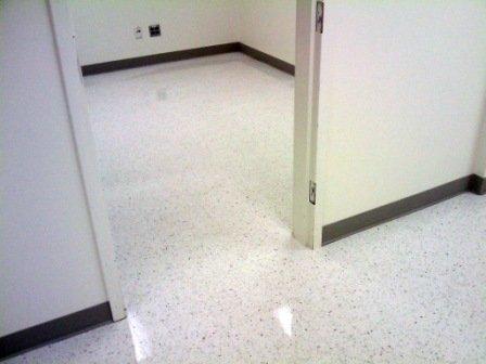 cleaned floor