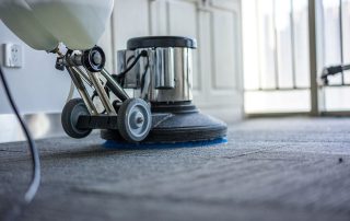 Using low-speed scrubbers for carpet cleaning services