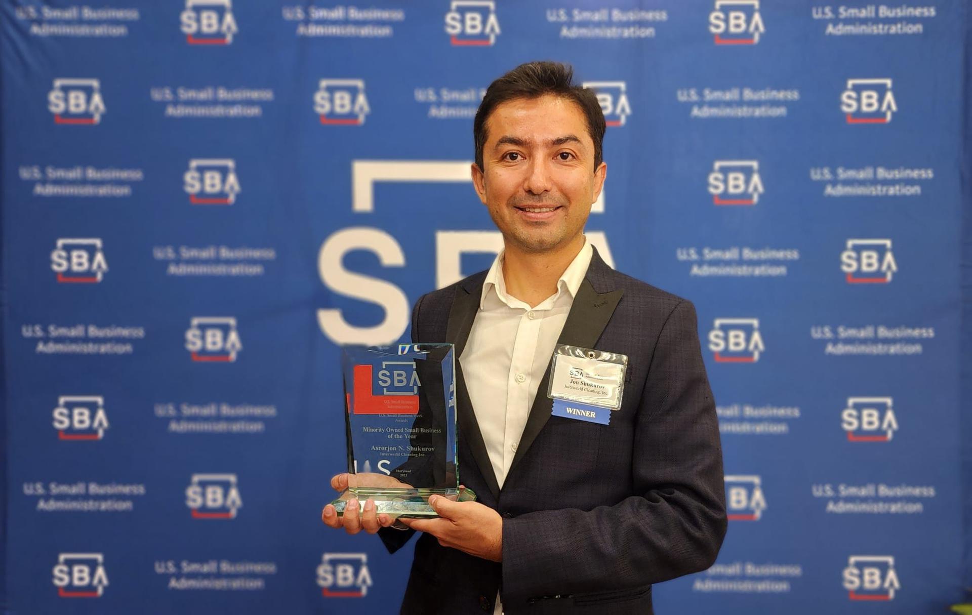 Asrorjon_Shukurov_at_SBA_Awards-min Maryland’s Minority Owned Small Business of the Year