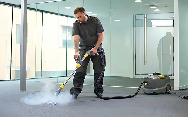 office deep cleaning checklist - carpet cleaning