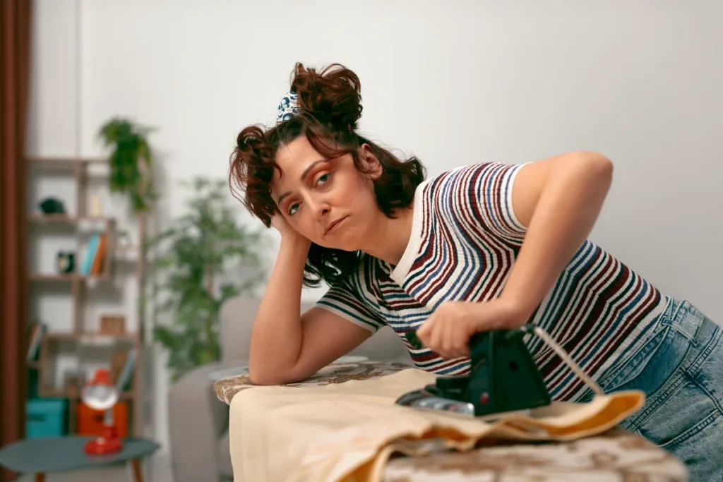 a woman wondering How to clean when depressed