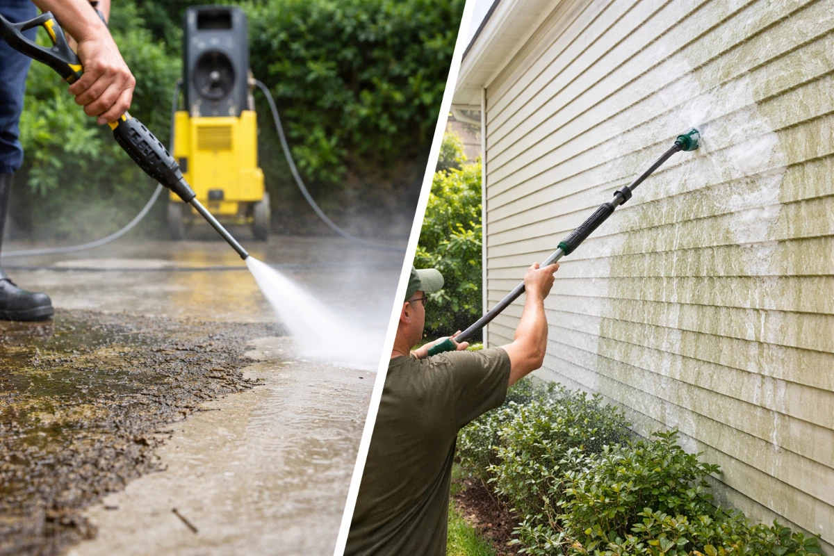 Pressure Washing vs. Soft Washing in Baltimore