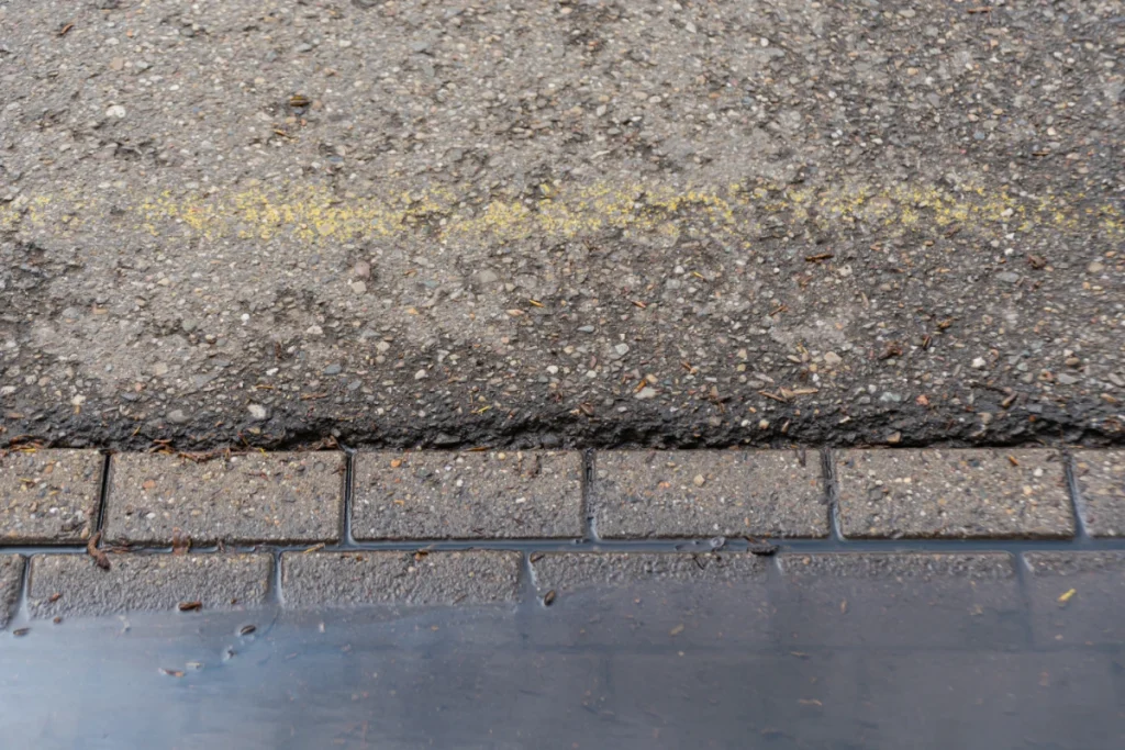 Close-up of dark engine oil