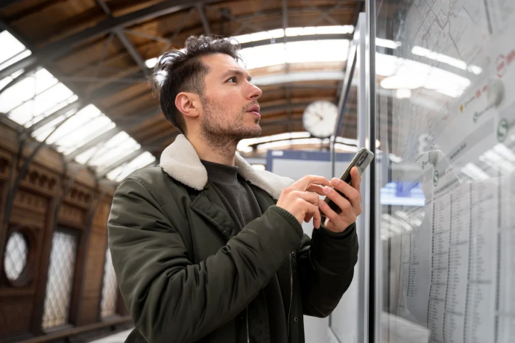Man inspecting a refrigerated warehouse during cold storage cleaning